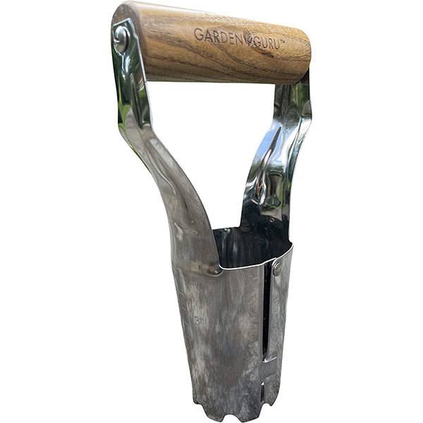 bulb planter Garden Guru Eco Bulb Planter - 100% Recycled Stainless Steel - Rust Resistant - FSC Certified Wood Ergonomic Handle