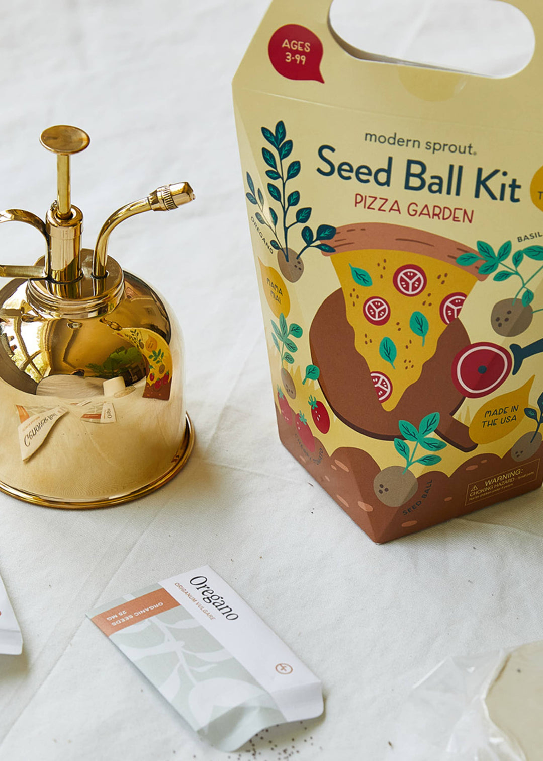 seed ball kit pizza garden Modern Sprout DIY Seed Ball Kit