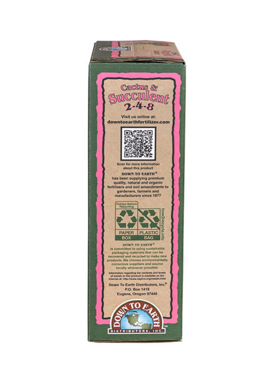 succulent distributors Cactus & Succulent 2-4-8 Organic Fertilizer Blend, 5 lb – Sow Exotic