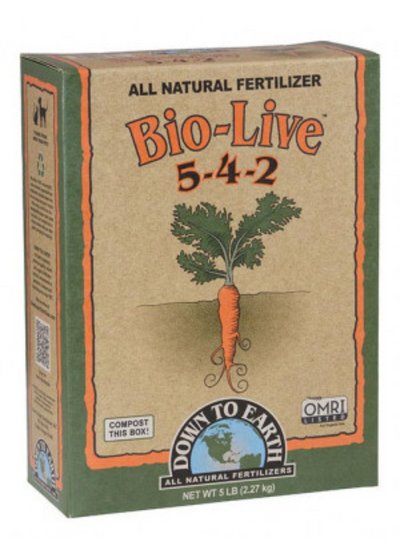 Down to Earth Bio-Live 5-4-2 Fertilizer - 5lb Box