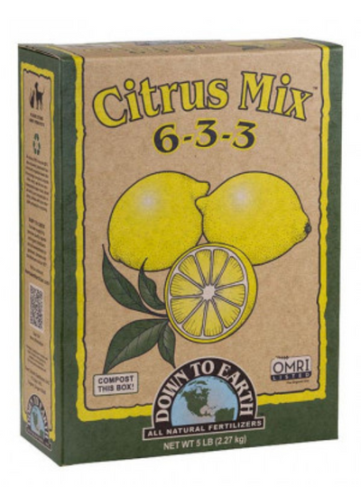 Down to Earth Citrus Mix 6-3-3 Fertilizer - 5lb box