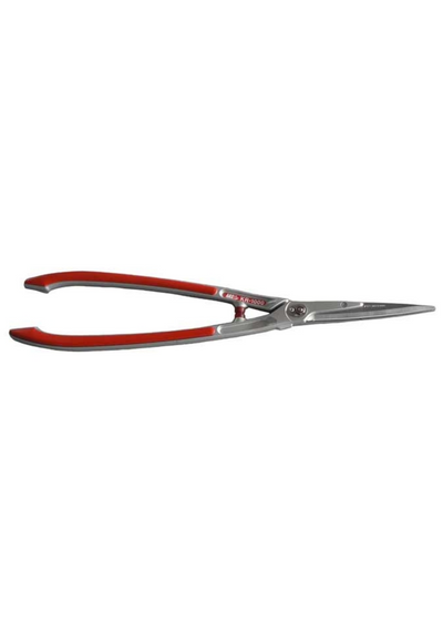 ARS Hedge Shears - long curved red handles - long scissor blades